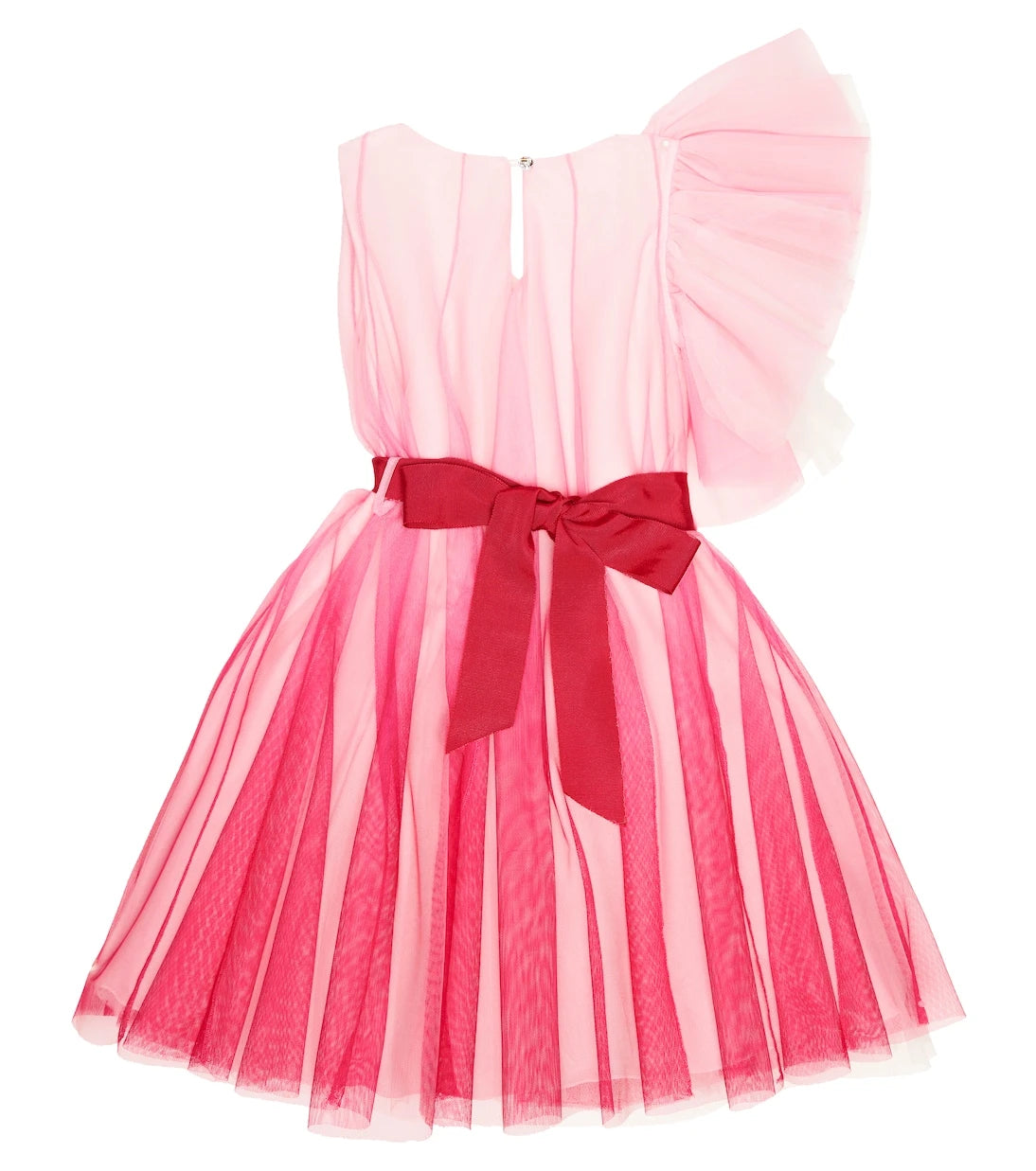 Monnalisa - Ruffle-trimmed tulle dress