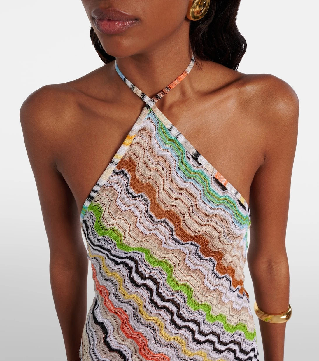 Missoni - Zig Zag halterneck maxi dress