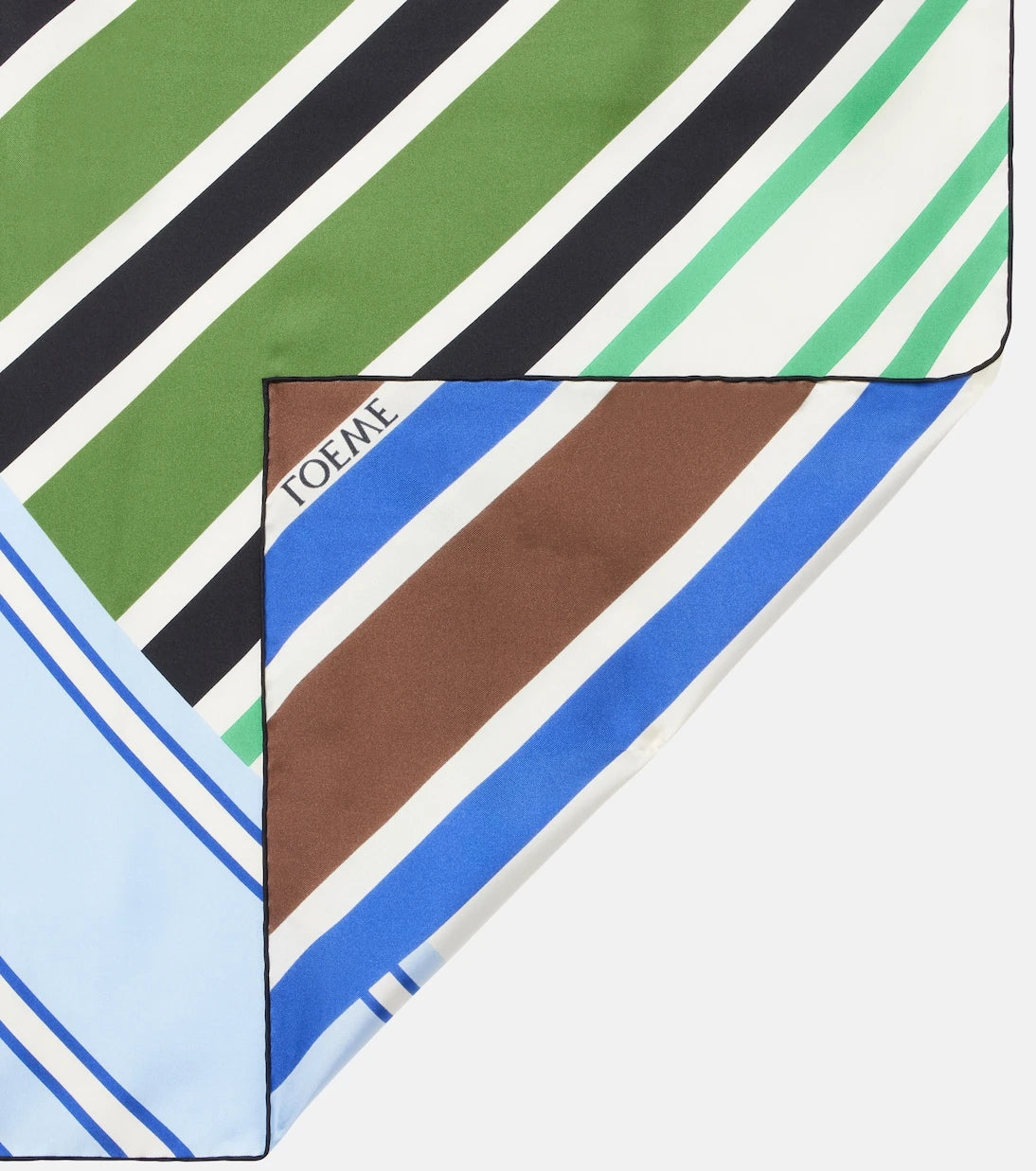 Loewe - Striped silk twill scarf