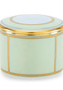 GINORI 1735 Porcelain Colonna Diva Verde Trinket Box