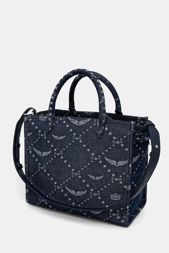 Чанта ZADIG&VOLTAIRE ANGEL TOTE DENIM MONOGRAM