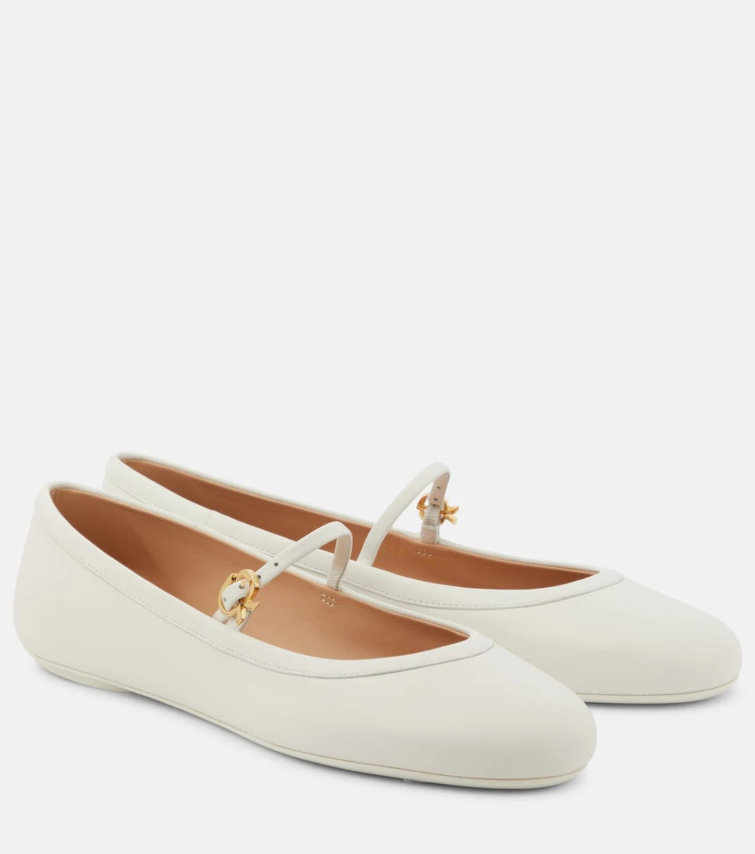 Gianvito Rossi - Carla leather Mary Jane flats