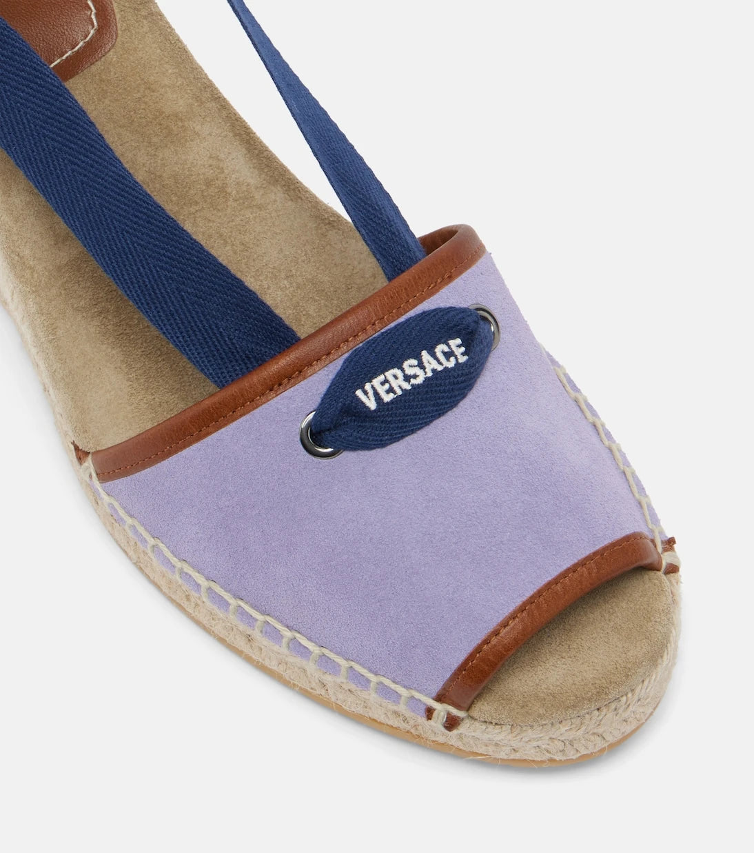 Versace - Lola suede espadrille wedges