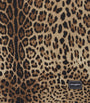 Dolce & Gabbana Casa Wool-Silk Leopardo Blanket (140cm x 180cm)