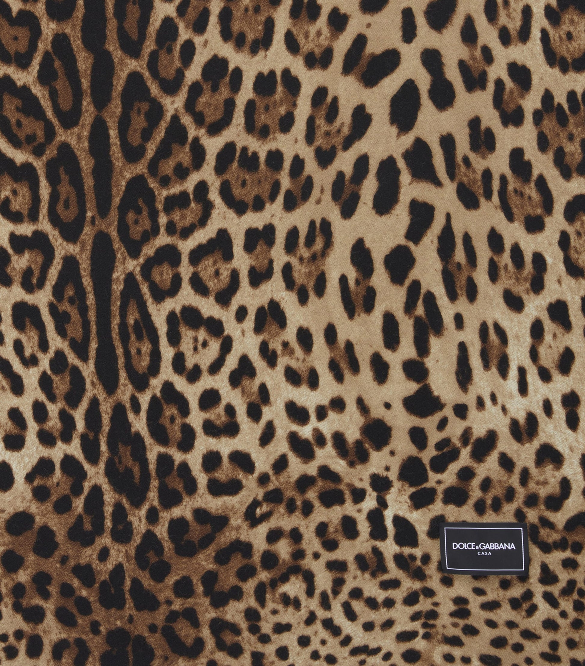 Dolce & Gabbana Casa Wool-Silk Leopardo Blanket (140cm x 180cm)