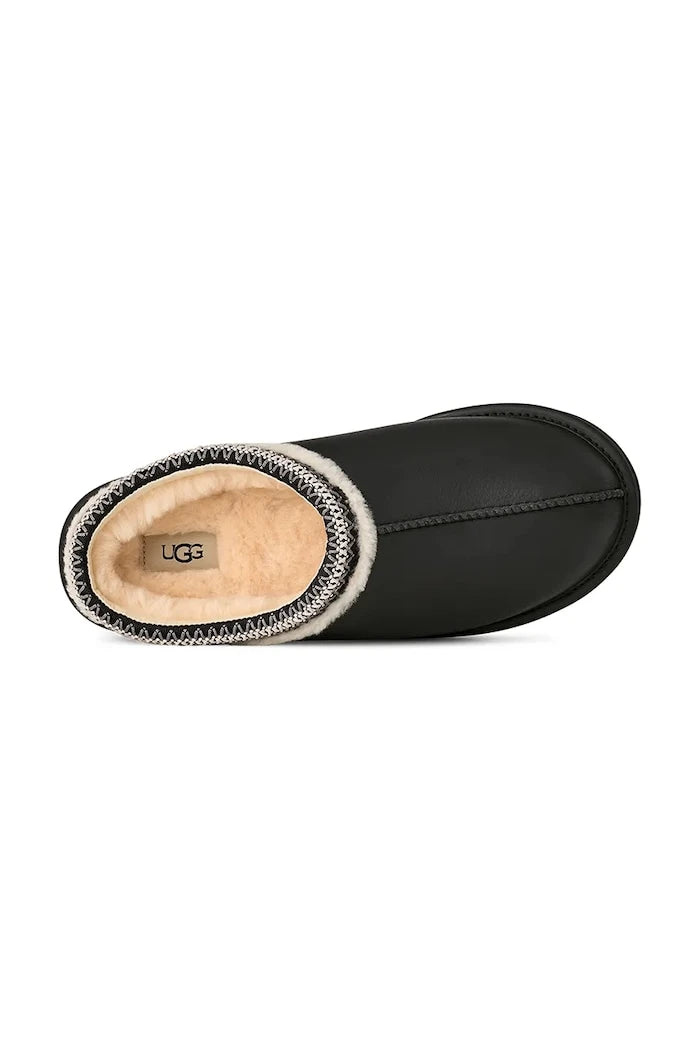 UGG Tasman Noir Deri Terlik