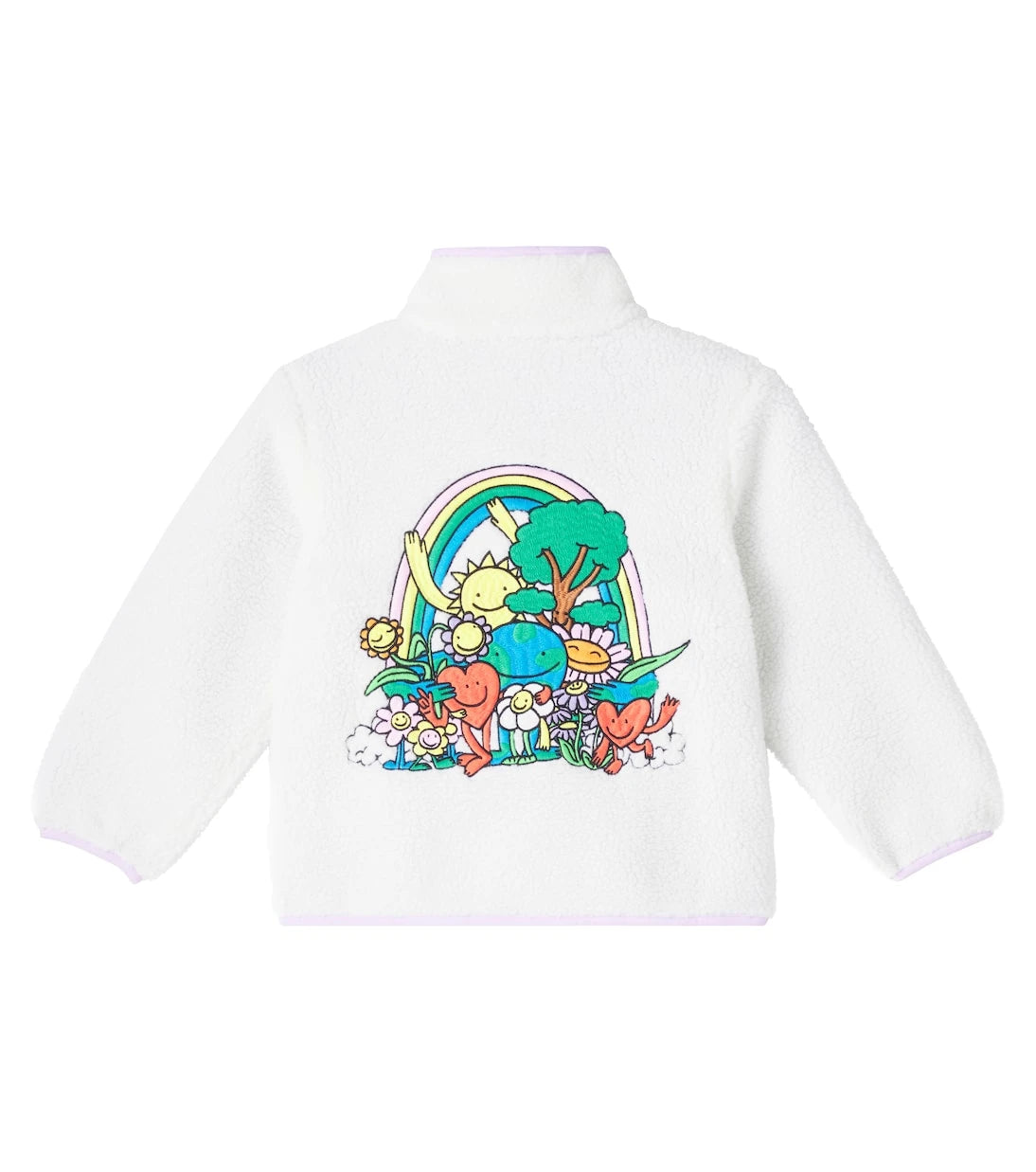 Stella McCartney Kids - Embroidered fleece jacket