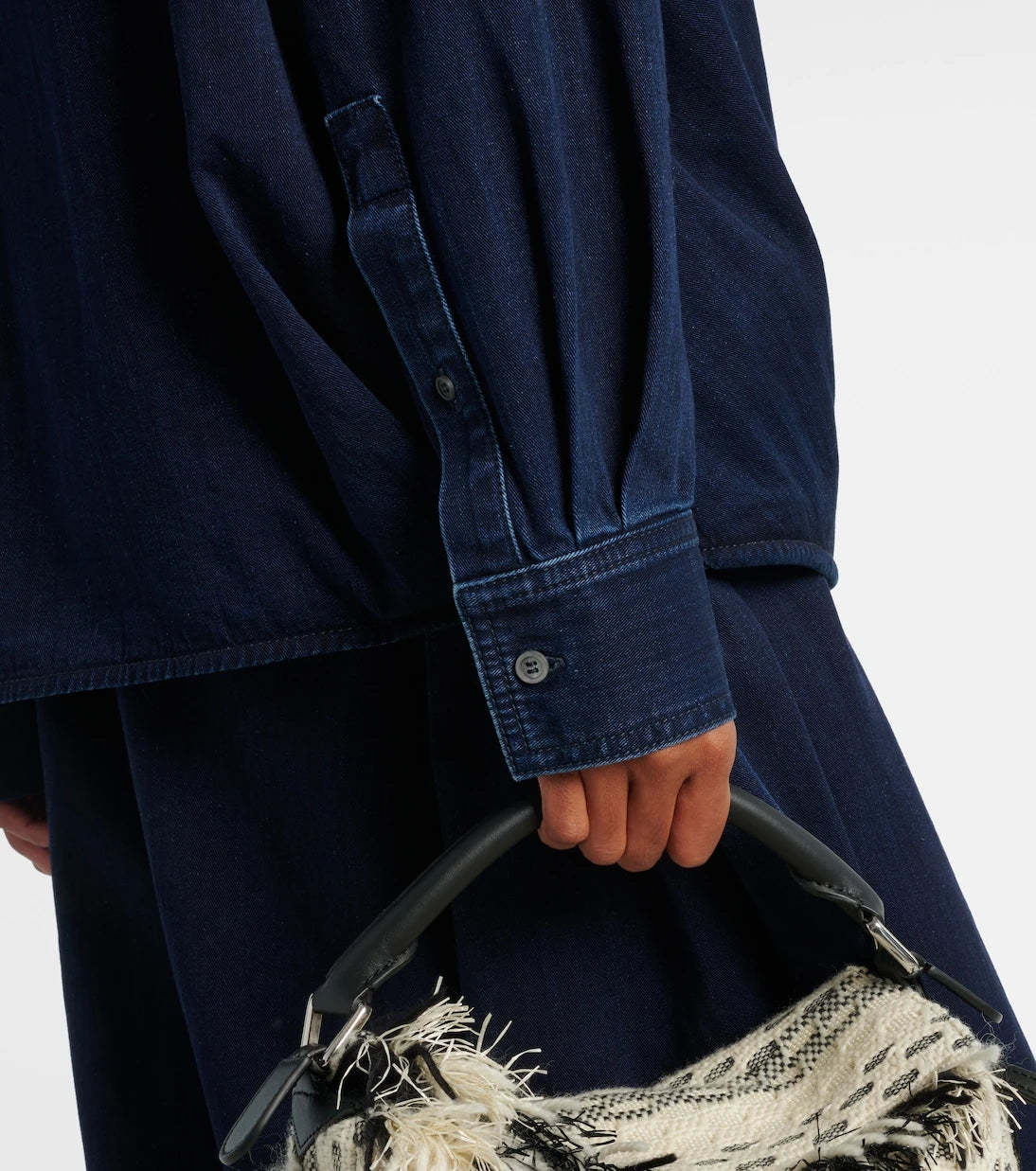 Loewe - Draped denim shirt