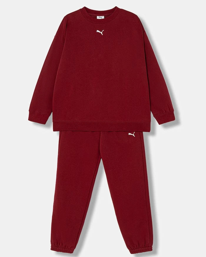 Puma pamuklu çocuk eşofman takımı Loungewear Sweat Suit