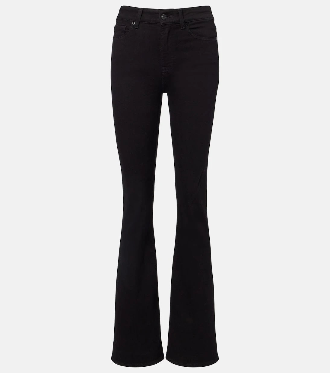 7 For All Mankind - بنطلون جينز ليجي بقصة بوت كات سوهو متوسط الارتفاع