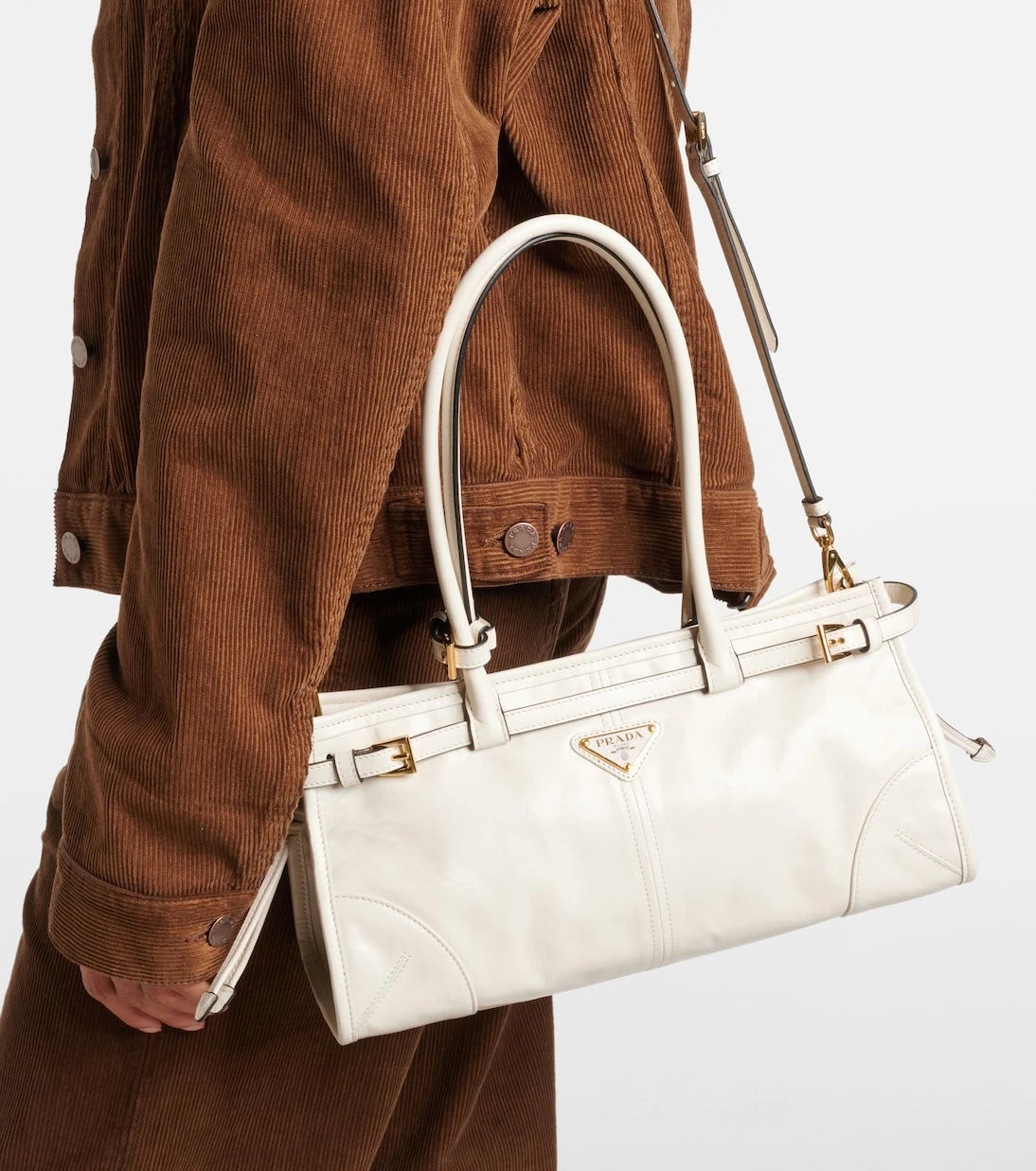 Prada - Prada Bonnie Medium leather shoulder bag