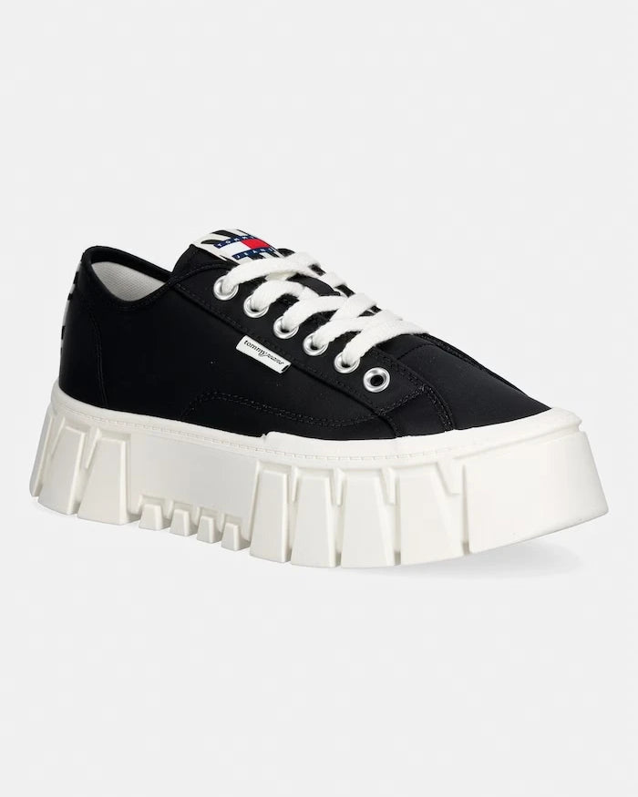 Tommy Jeans TJ PLATFORM SNEAKER ZEBRA kadın spor ayakkabı