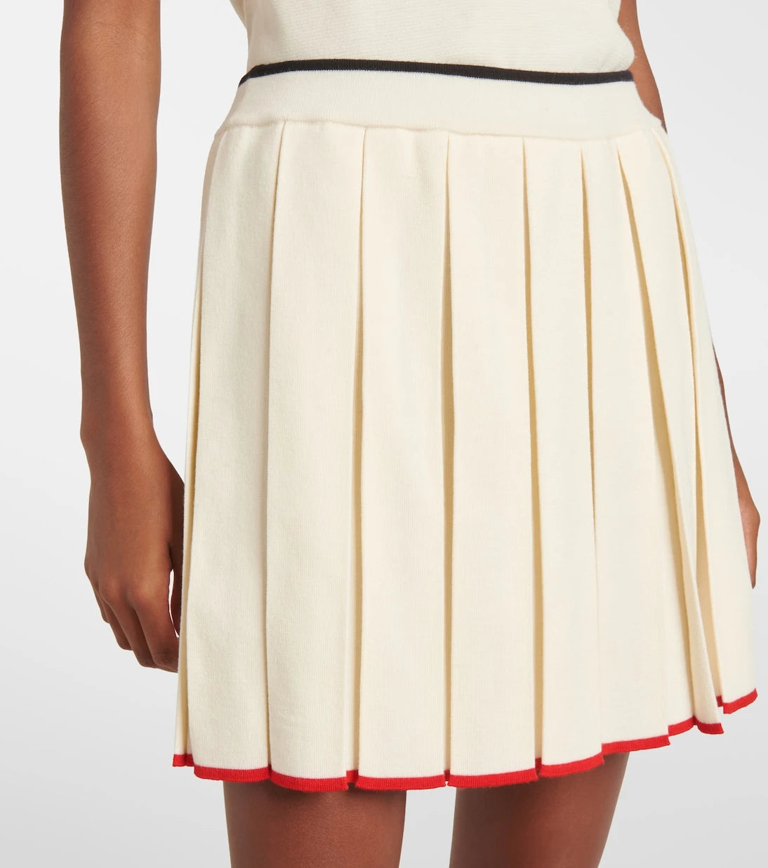 Thom Browne - Pleated wool-blend miniskirt