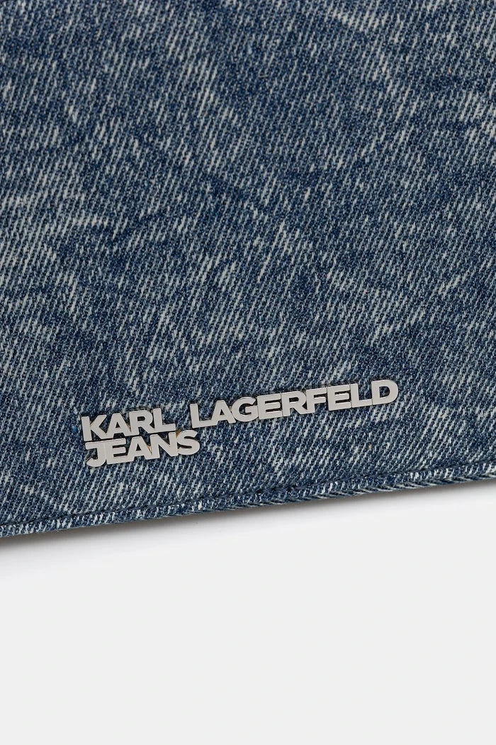 Karl Lagerfeld Jeans denim kadın crossbody çanta