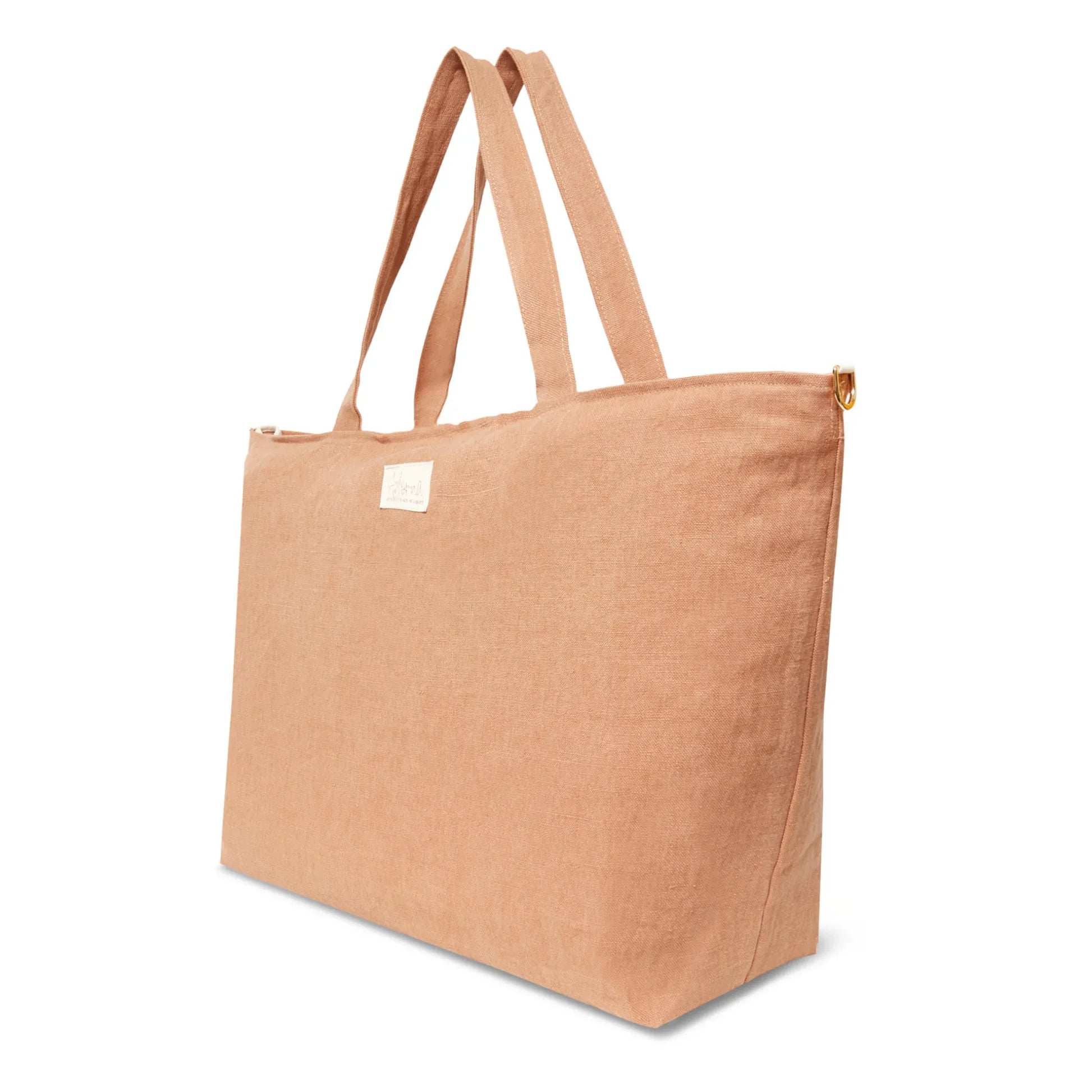 Adorna - Caroline Linen Weekend Bag | Terracotta