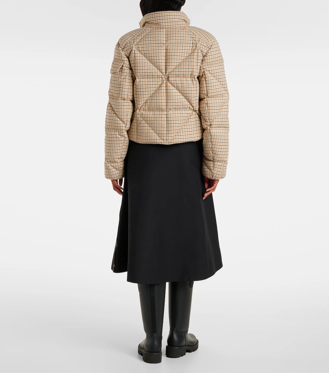 Moncler - Keros checked quilted down jacket