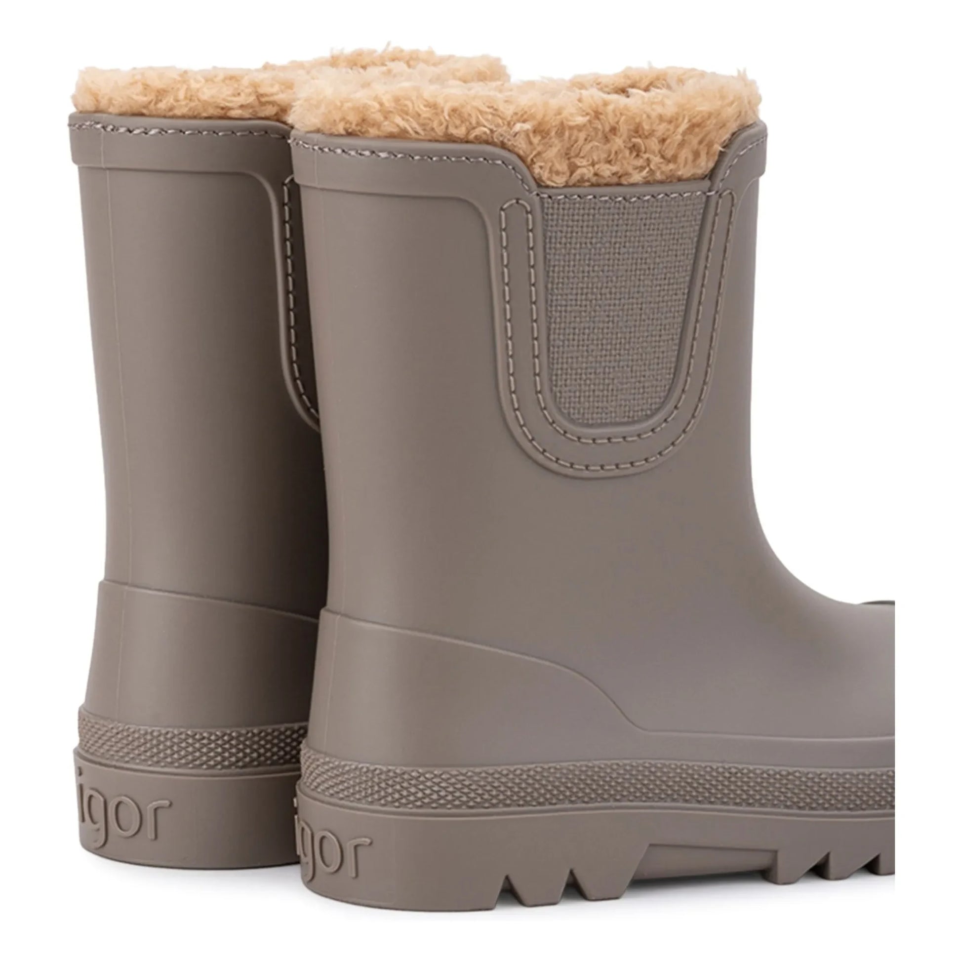Igor - Verona Borrego Filled Rain Boots | Taupe brown