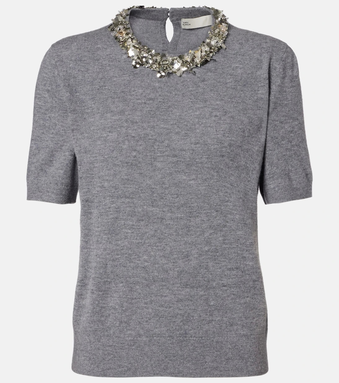 Tory Burch - Embellished wool and cashmere top