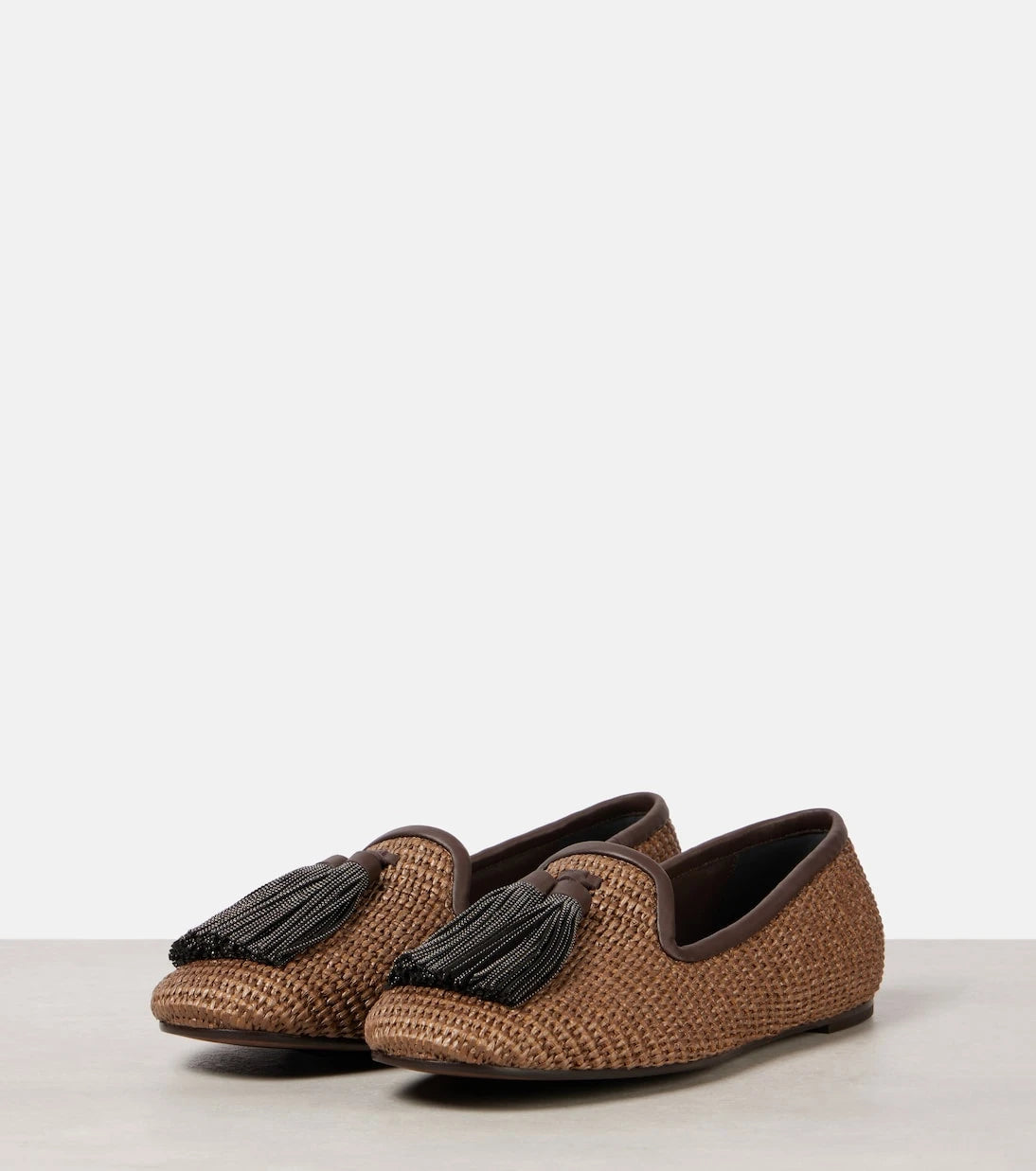 Brunello Cucinelli - Monili woven loafers