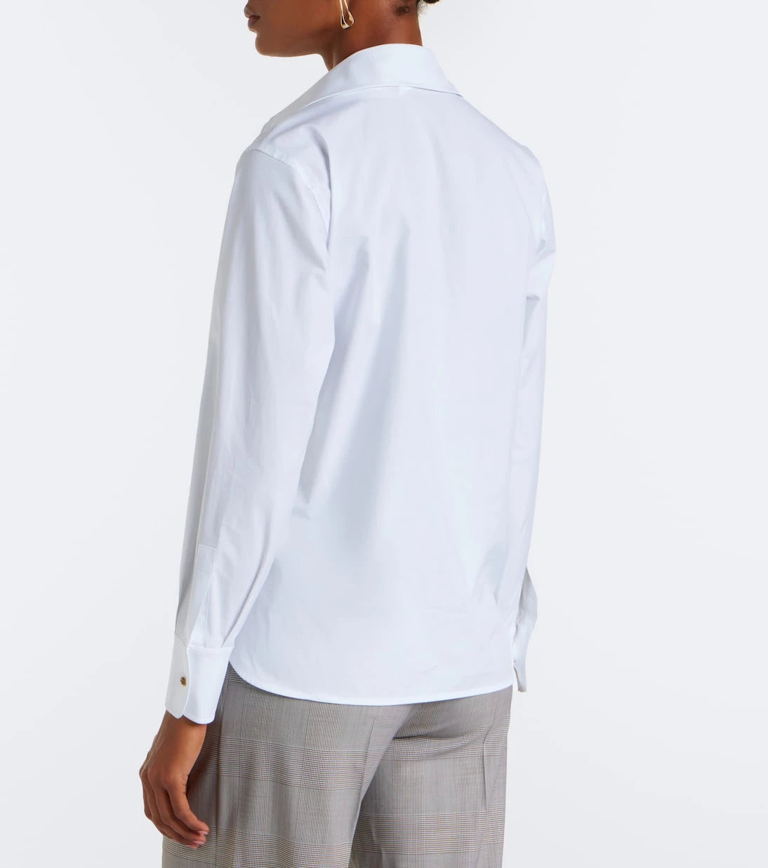 Max Mara - Cotton-blend poplin shirt