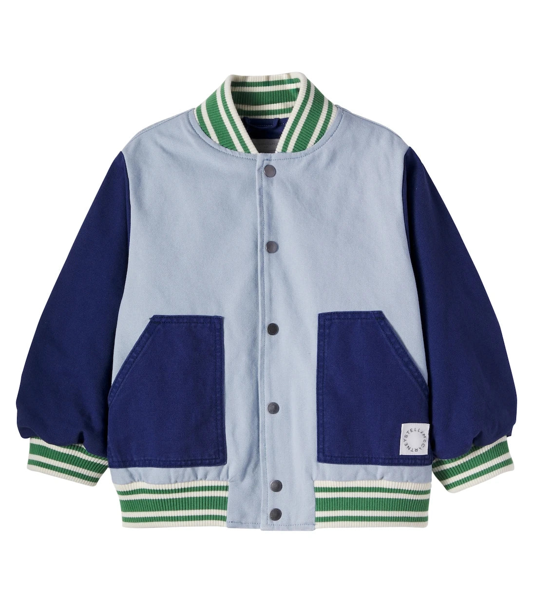 Stella McCartney Kids - Cotton canvas varsity jacket