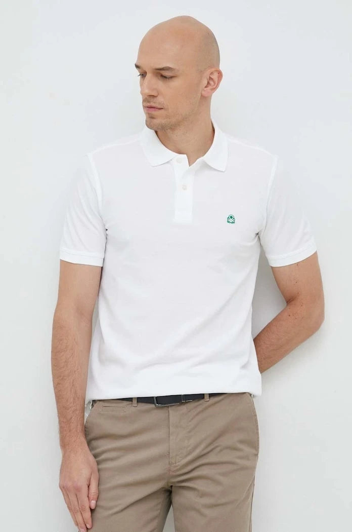 United Colors of Benetton Yakalı Pamuklu Tişört