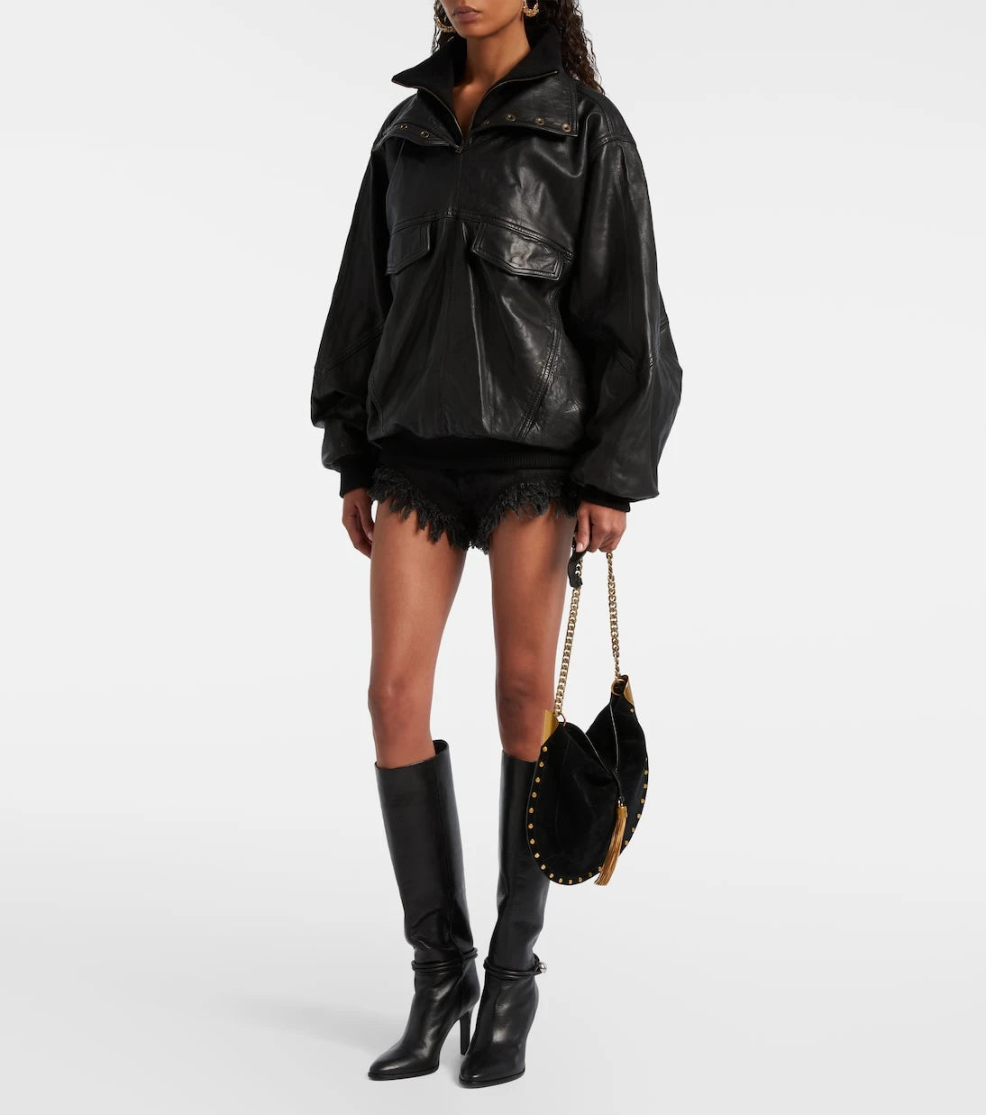 Isabel Marant - Dorry oversized leather jacket