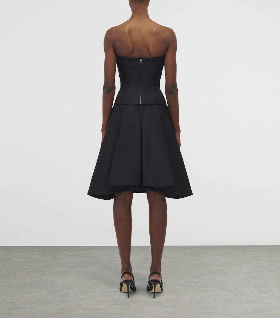 Black Strapless Corset Top