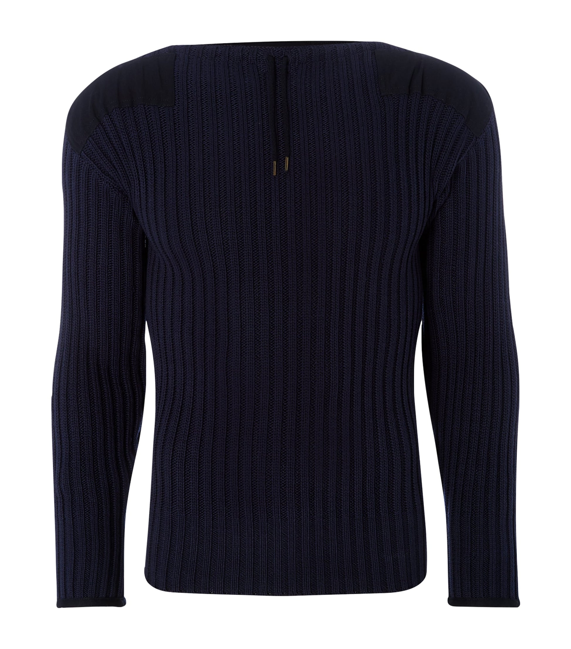 Navy Merino Wool-Cashmere 007 Sweater