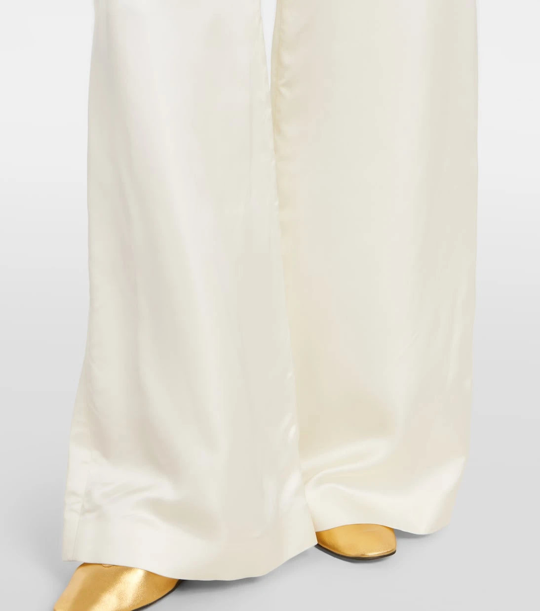 Ralph Lauren Collection - بنطلون ساتان بقصة أرجل واسعة