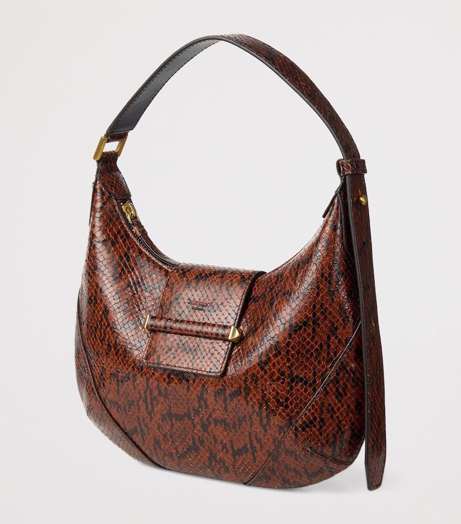 Small Bar Leather Shoulder Bag