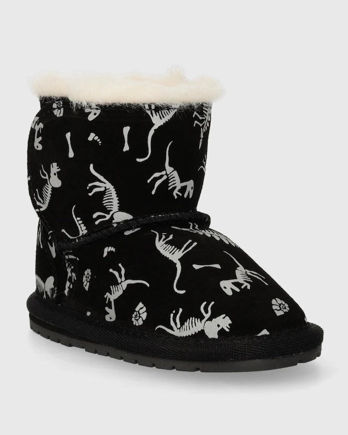 Бебешки велурени обувки Emu Australia Toddle Reflective Dino