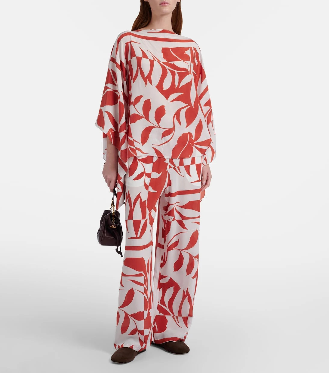 Max Mara - Voto printed silk wide-leg pants