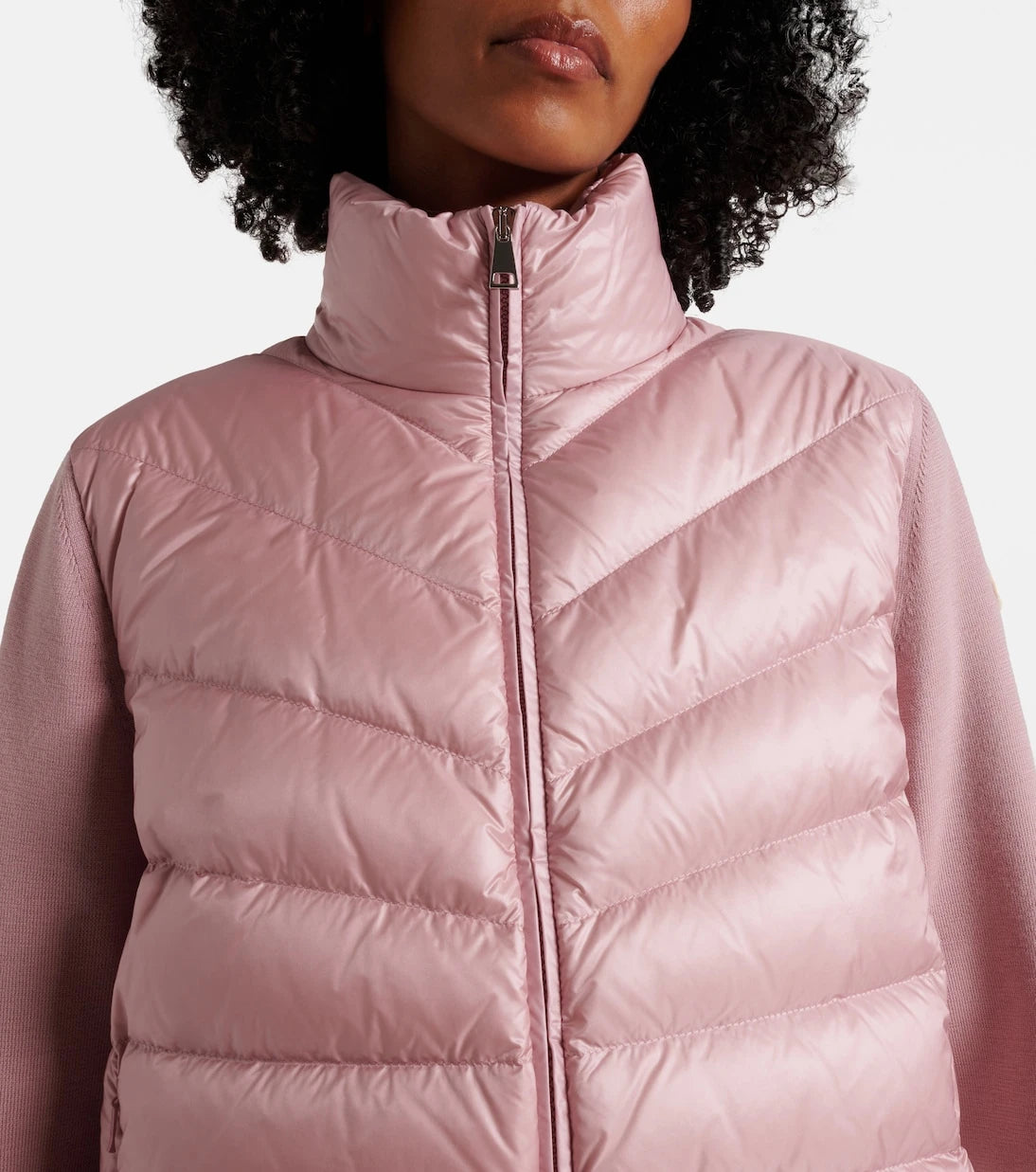 Moncler - Down-paneled virgin wool cardigan