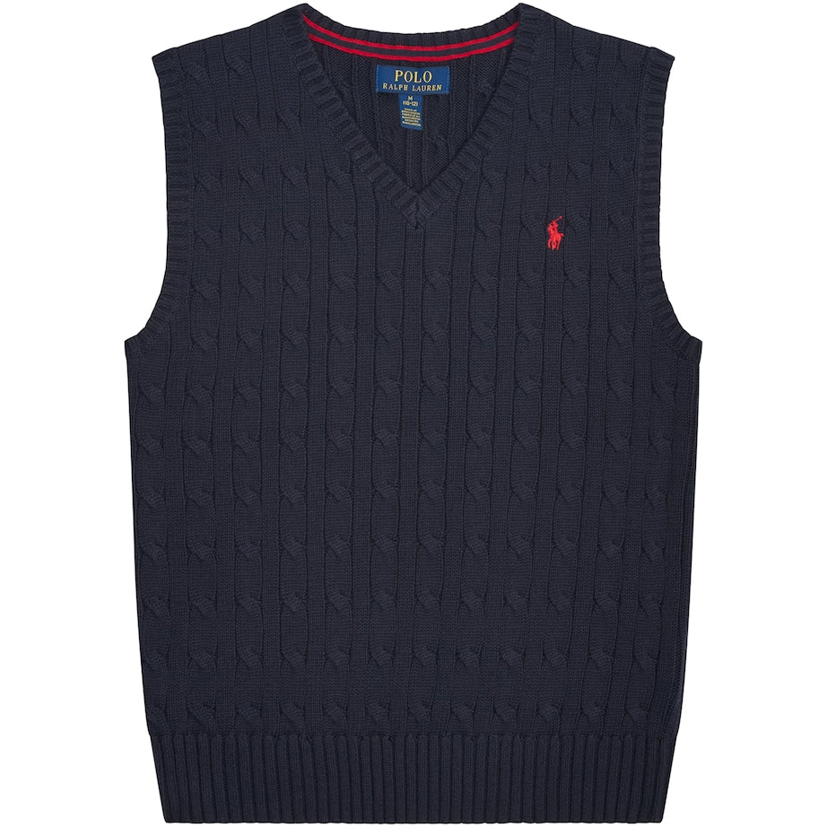 Ralph Lauren Kids Cotton Polo Pony Sweater Vest (6-14 Years)