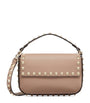 Valentino Garavani Nude Leather Rockstud Cross-Body Pouch