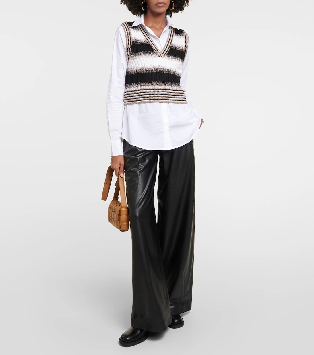 Veronica Beard - Spear cotton-blend and wool shirt