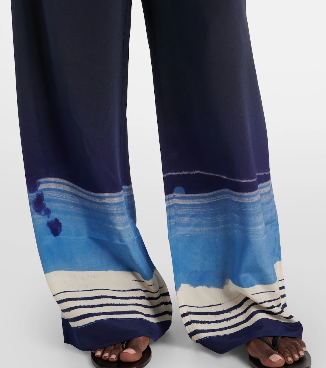 SIR - Mariner silk crêpe wide-leg pants