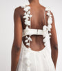 Zimmermann Ivory Linen-Silk Petal Midi Dress