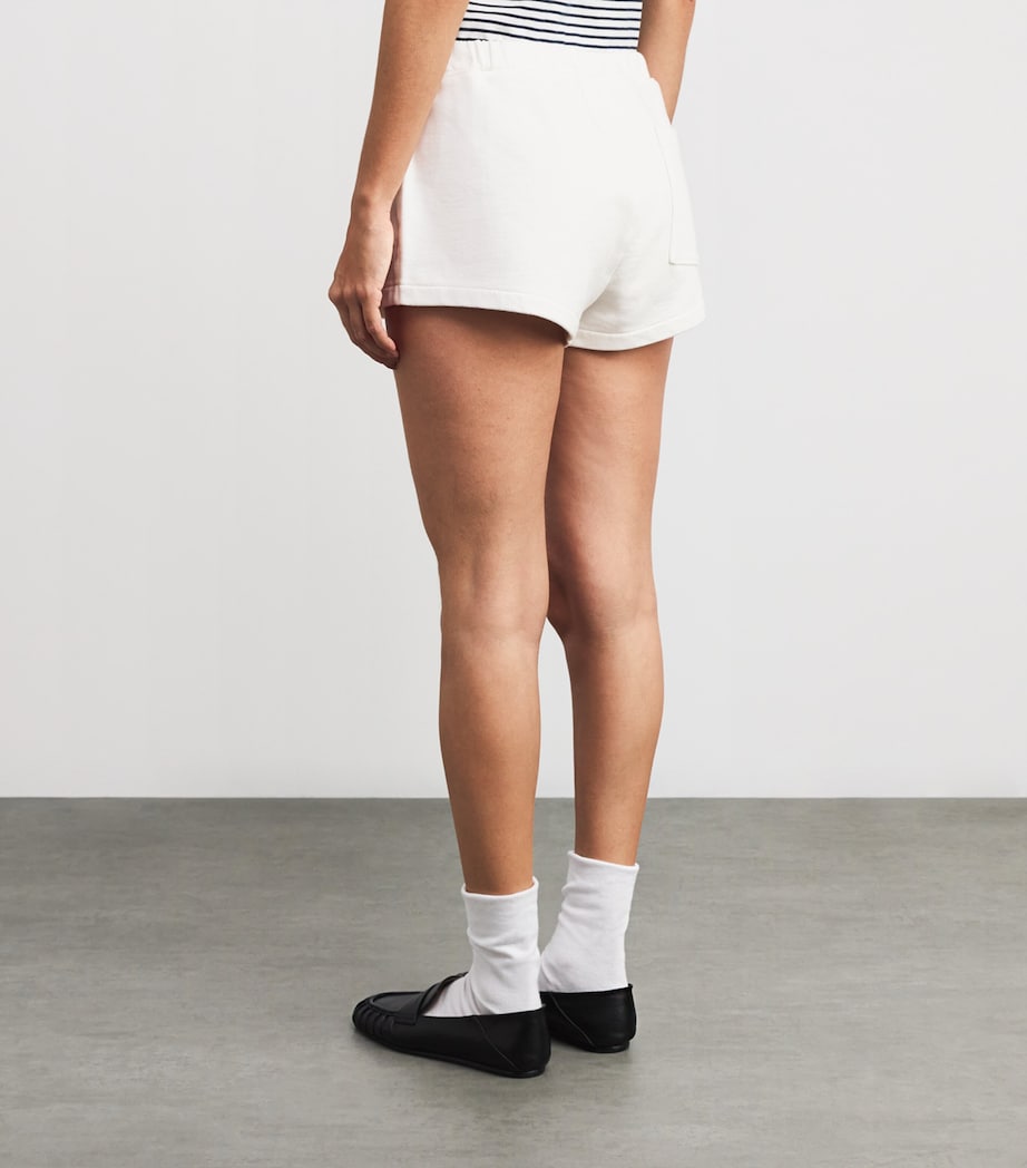 Ivory xSotheby’s Cotton Embroidered Sweatshorts