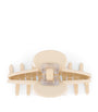 Alexandre de Paris Oversize Pearl-Detail Claw Hair Clip