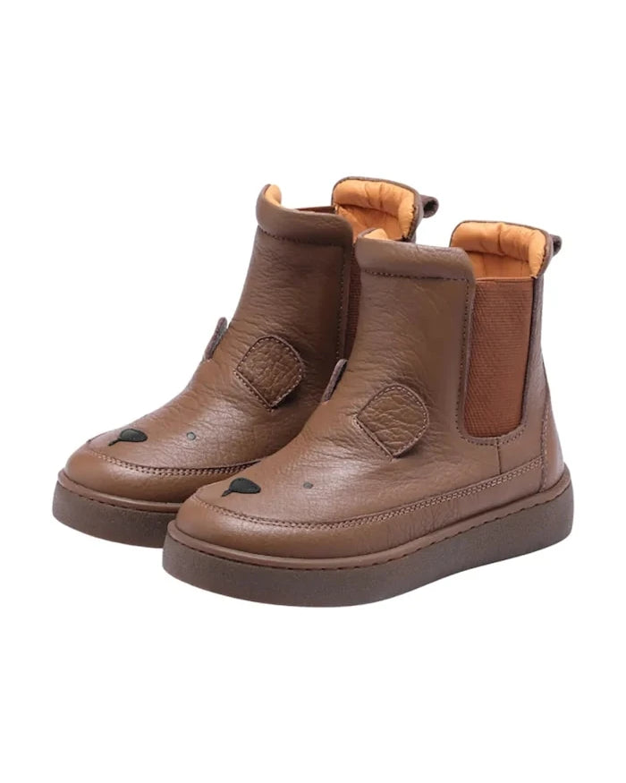Donsje Thuru Classic Boots Bear Çocuk Deri Kışlık Botlar
