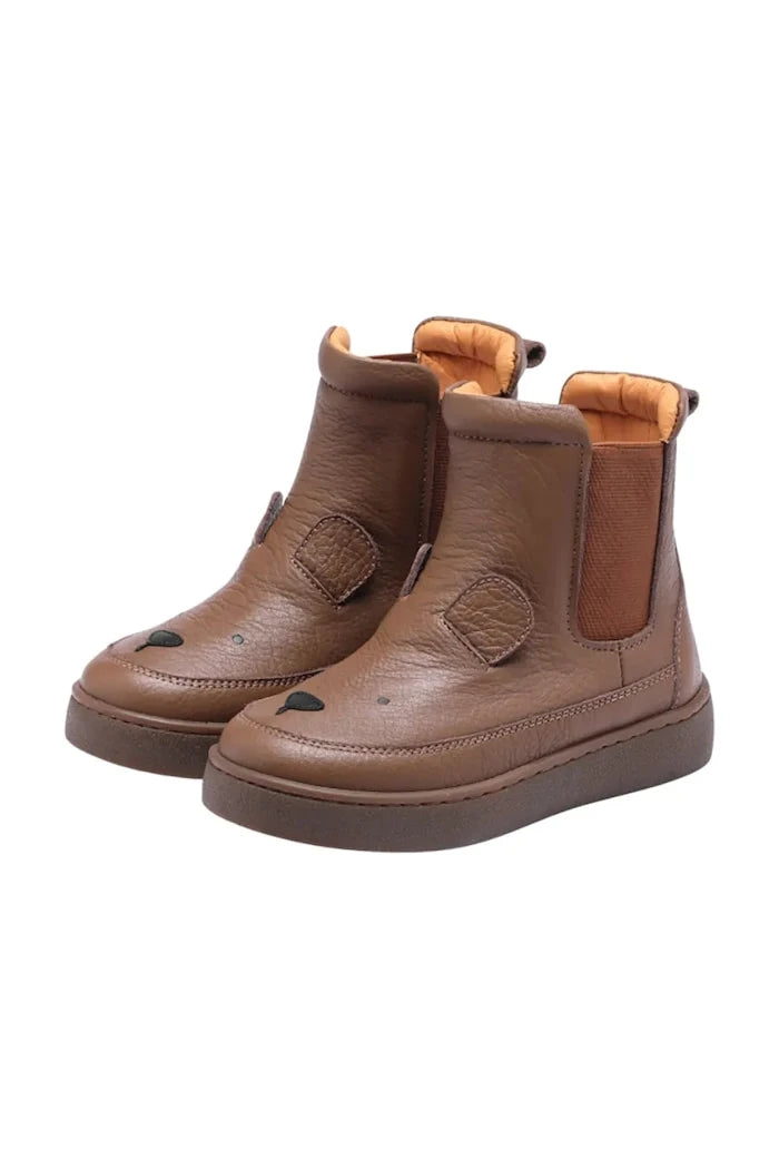 Donsje Thuru Classic Boots Bear Çocuk Deri Kışlık Botlar