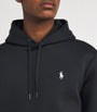 Black Cotton Polo Pony Hoodie