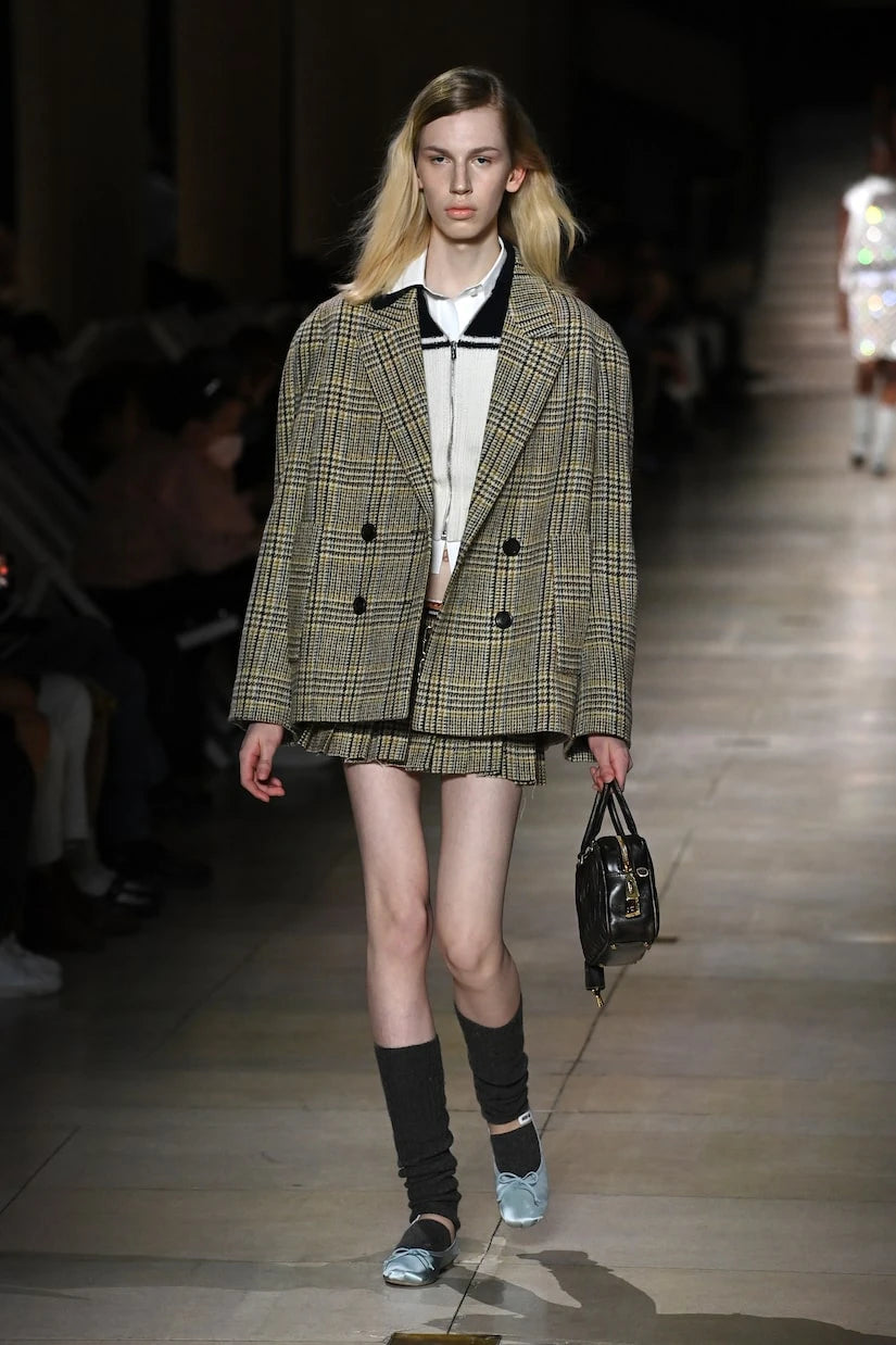 Miu Miu - Checked miniskirt