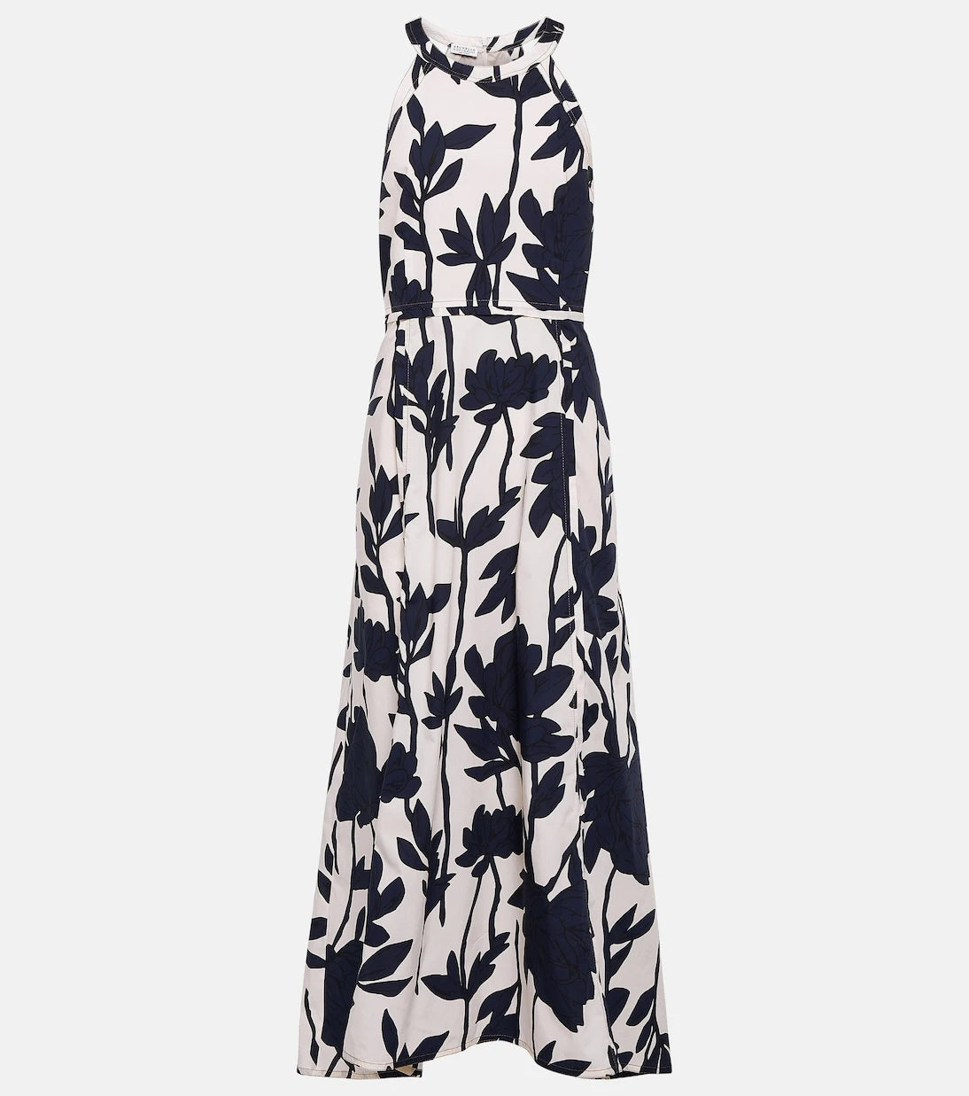 Brunello Cucinelli - Floral cotton midi dress