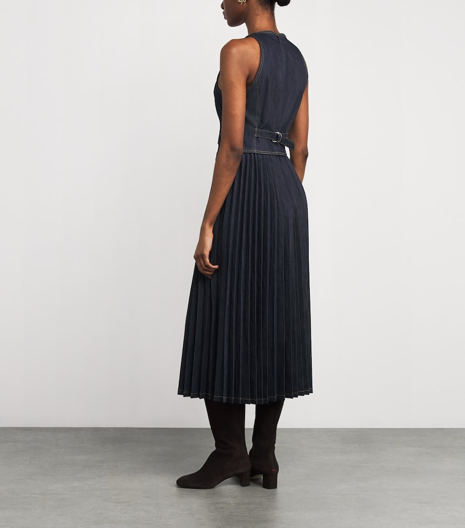 Cinq A Sept Navy Denim Esther Midi Dress
