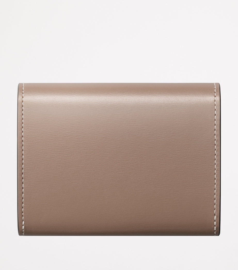 Beige Calfskin Panthère de Cartier Mini Wallet