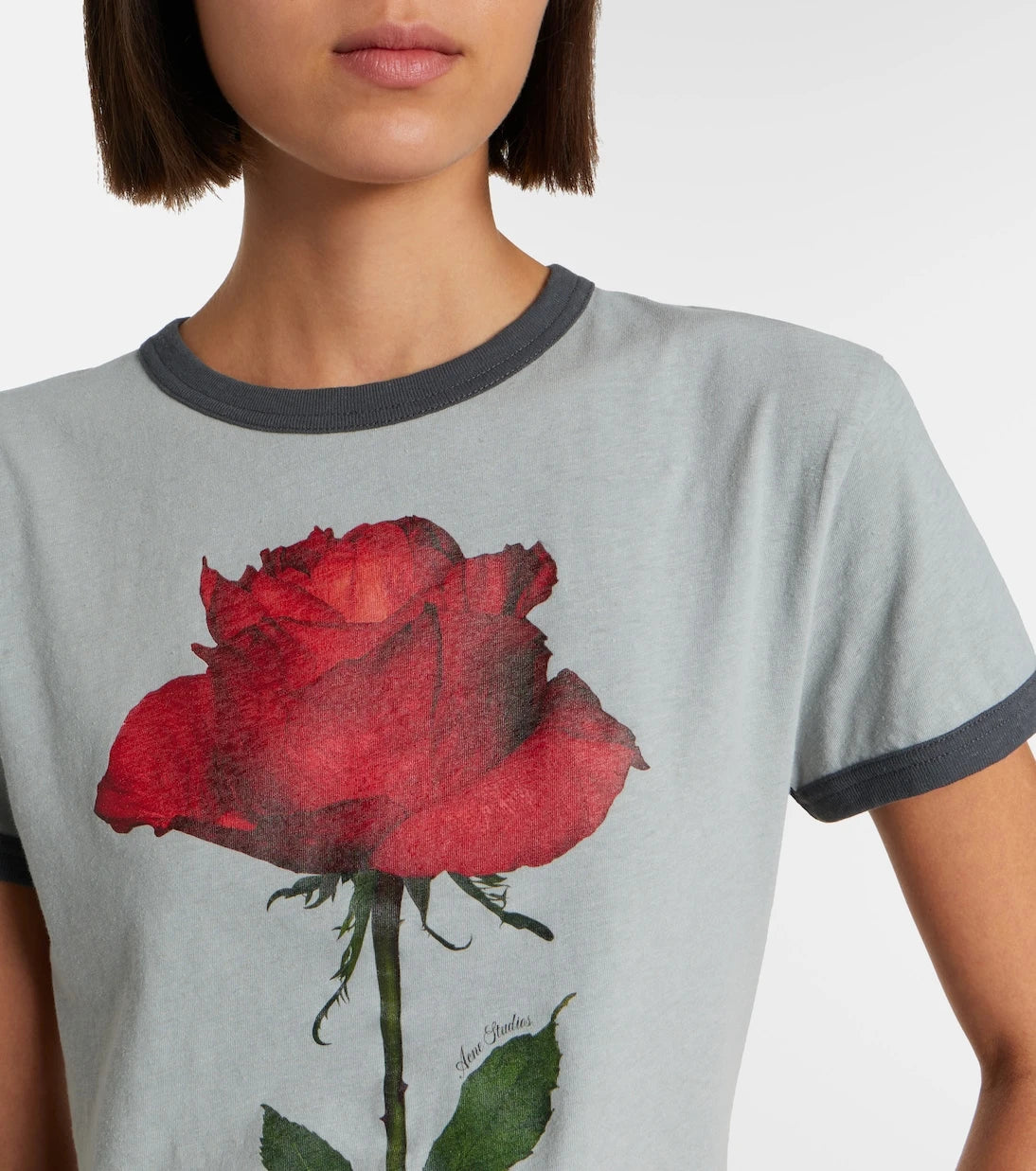 Acne Studios - Printed cotton-blend T-shirt