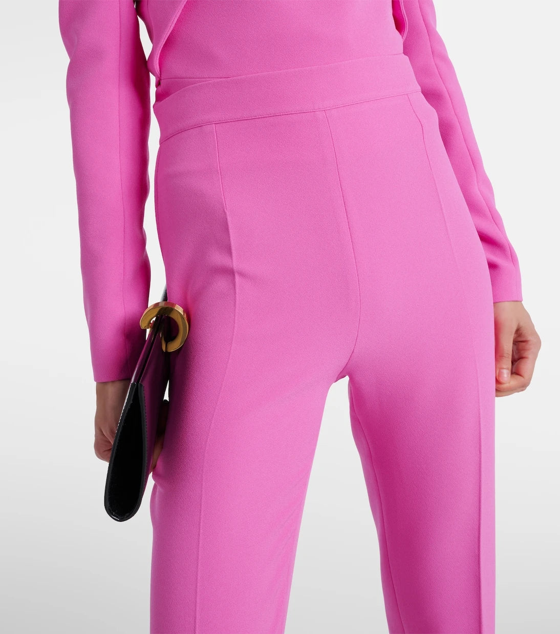 Safiyaa - Alexa high-rise flared crêpe pants